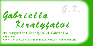 gabriella kiralyfalvi business card